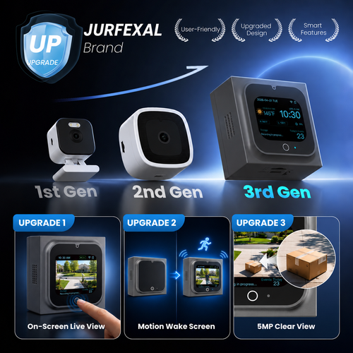 JURFEXAL W1 window camera - On-screen live view and motion wake