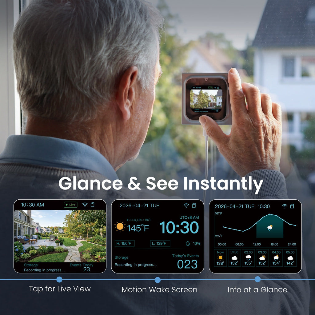 JURFEXAL W1 window camera - Instant live view